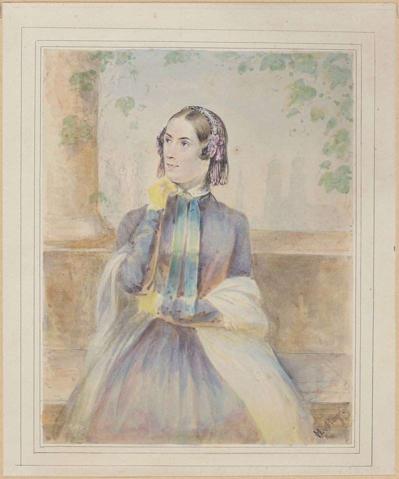 Heinrich von Mayr, Bildnis der Frau des Künstlers: Frau Emilie von Mayr