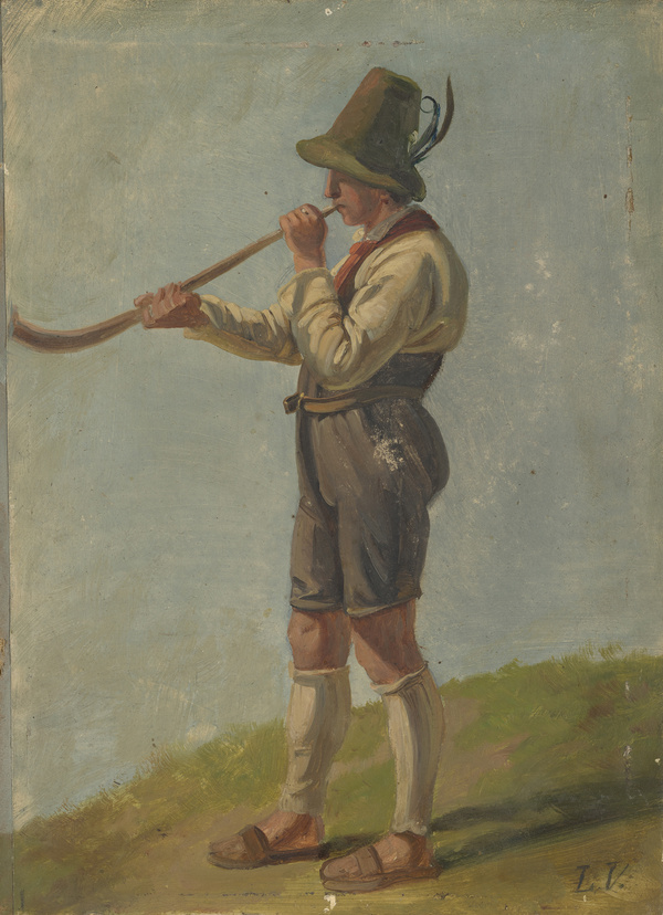 Ludwig Voltz, Tiroler Hüterbub, undatiert