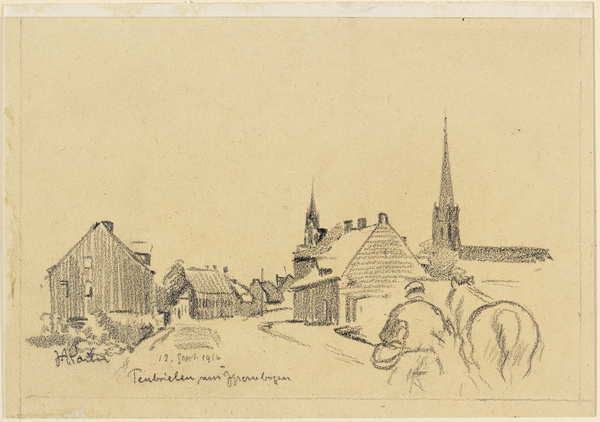 Josef Andreas Sailer, Penbrielen am Ypernborgen, 1916