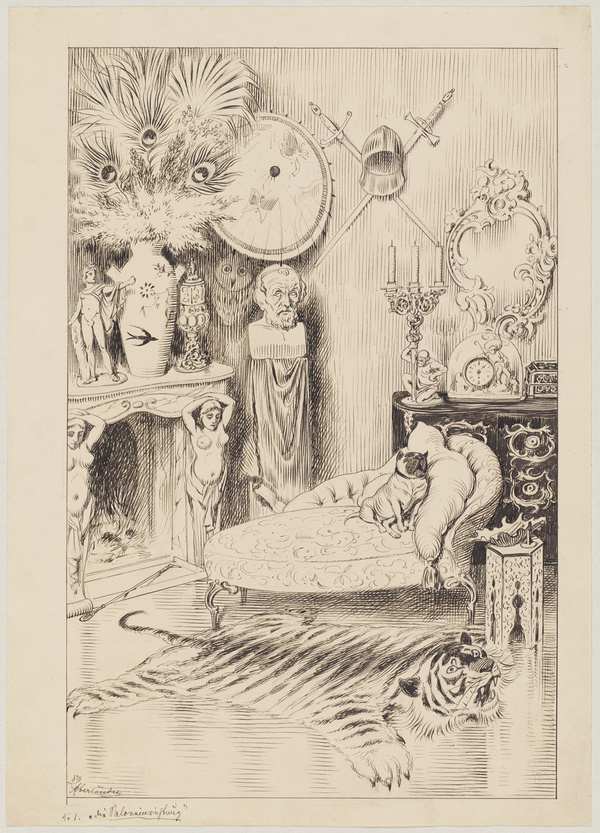 Adolf Oberländer, Die Salon-Einrichtung, 1889