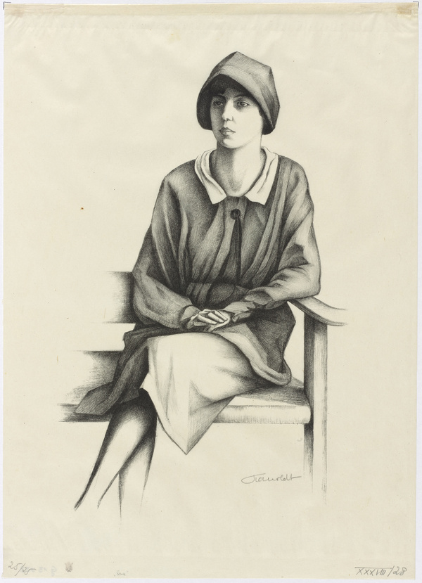 Alexander Kanoldt, Damenbildnis, 1928