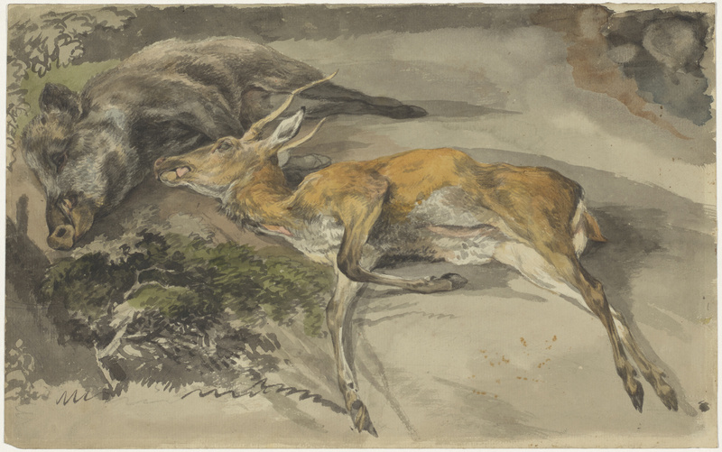 Wilhelm von Kobell, Wildschwein und Rehbock