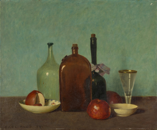 Carl Blos, Stillleben mit Flaschen, 1939