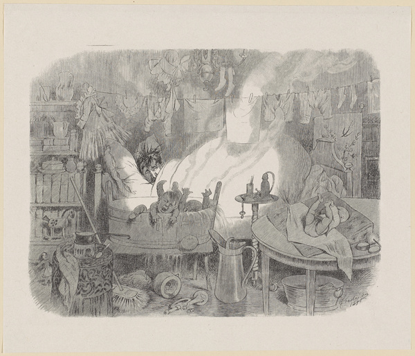 Adolf Oberländer, Traum eines Junggesellen, Oberländer-Album X, 59, 1895