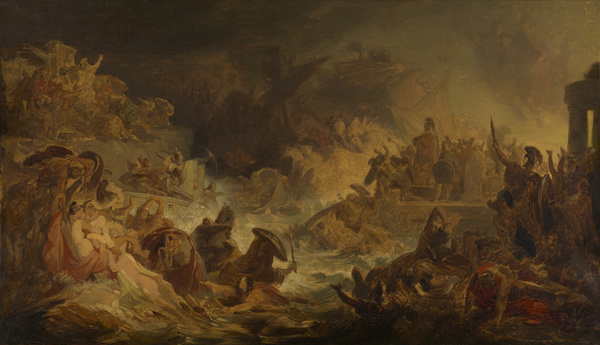 Wilhelm von Kaulbach, Die Schlacht bei Salamis, um 1862-64