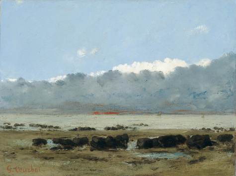 Gustave Courbet, Black Rocks at Trouville, 1865, Christoph Heilmann Stiftung, on permanent loan to Lenbachhaus Munich, Photo: Engelbert Seehuber, Munich