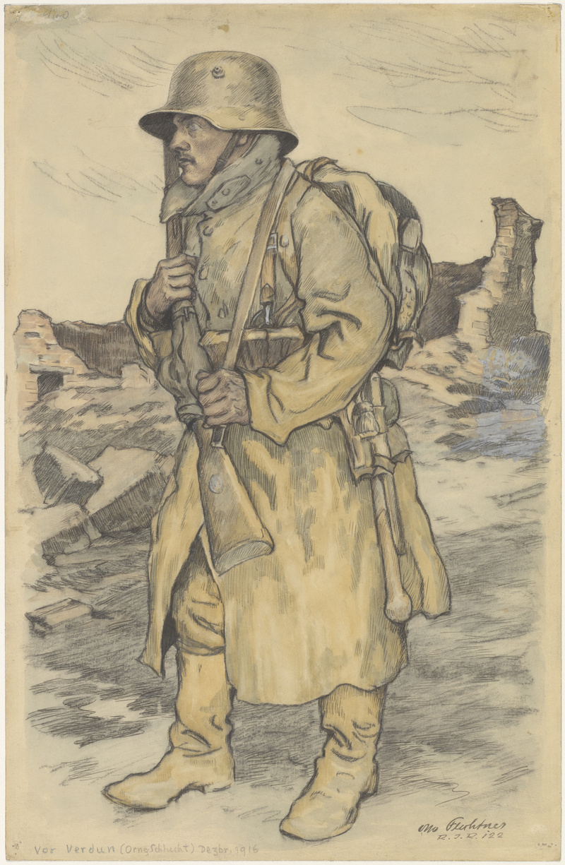Otto Flechtner, Vor Verdun Dezember, 1916, 1916