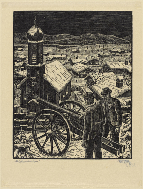 Willi Döhler, Neujahrsschießen, 1933