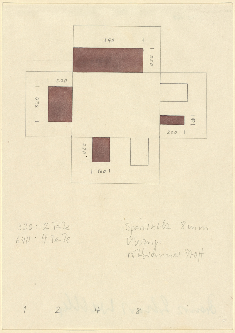 Franz Erhard Walther, Vierteilige Raumarbeit