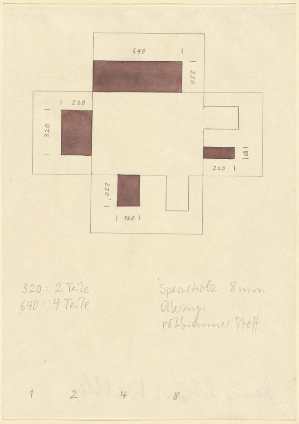 Franz Erhard Walther, Vierteilige Raumarbeit