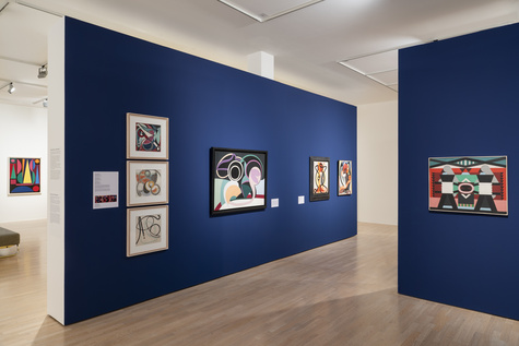 Installation Shot, Auguste Herbin, Lenbachhaus Munich, 2025. Photo: Lukas Schramm, Lenbachhaus