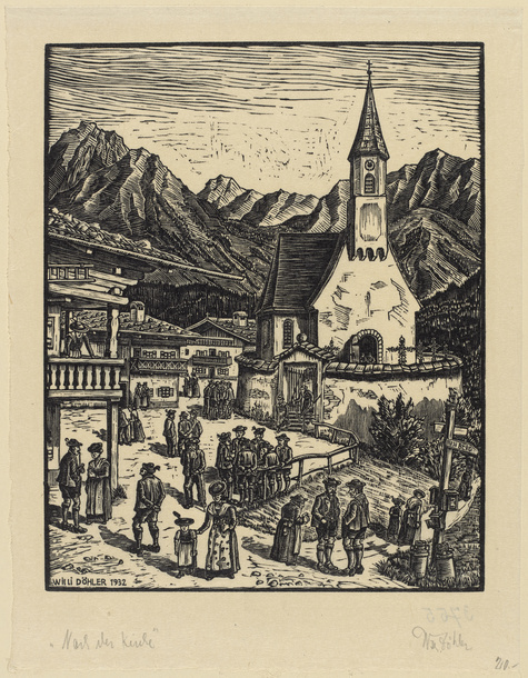 Willi Döhler, Nach der Kirche, 1932