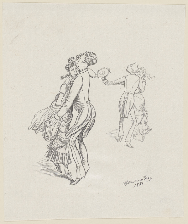 Adolf Oberländer, Schub-ladler, 1881