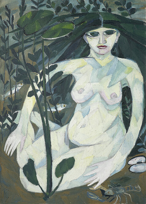 Natalia Goncharova, Rusalka (Water Nymph), 1908, Museum Ludwig, Köln / donation of the Ludwig Collection, Photo: Historisches Archiv mit Rheinischem Bildarchiv, RBA 172 293, © VG Bild-Kunst, Bonn 2026