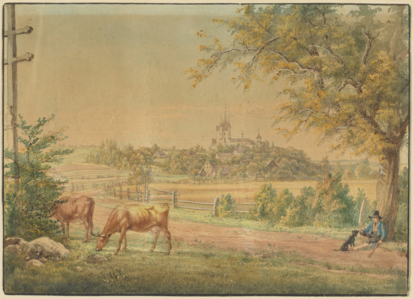 Lorenz Quaglio, Schloß Kaltenberg in hügeliger Landschaft