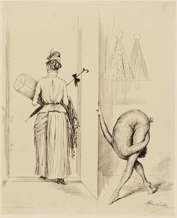Adolf Oberländer, Der neue Commis, früher Schlangenmensch, 1886