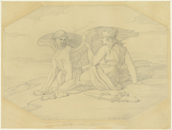 Bonaventura Genelli, Sphinx und Melpomene