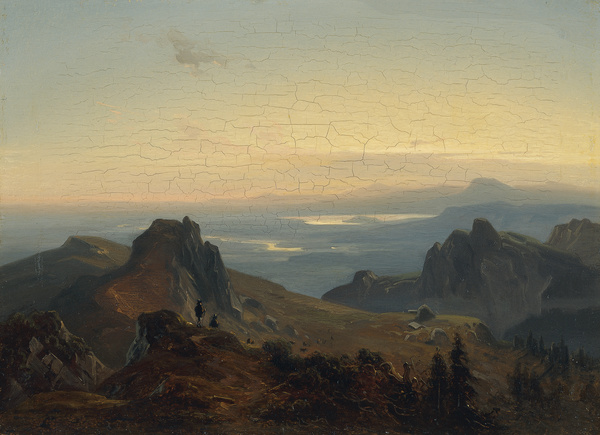 Eduard Schleich der Ältere, Blick vom Herzogstand nach Nordwesten, um 1835