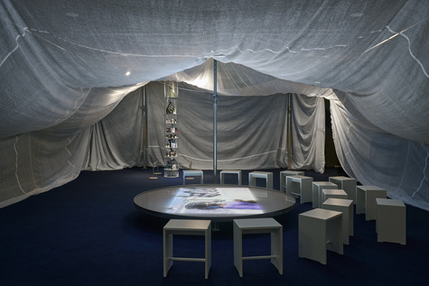 Installation Shot, Out of Focus. Leonore Mau and Haiti. An exhibition by U5, Lenbachhaus Munich, 2025. Photo: Lukas Schramm, Lenbachhaus