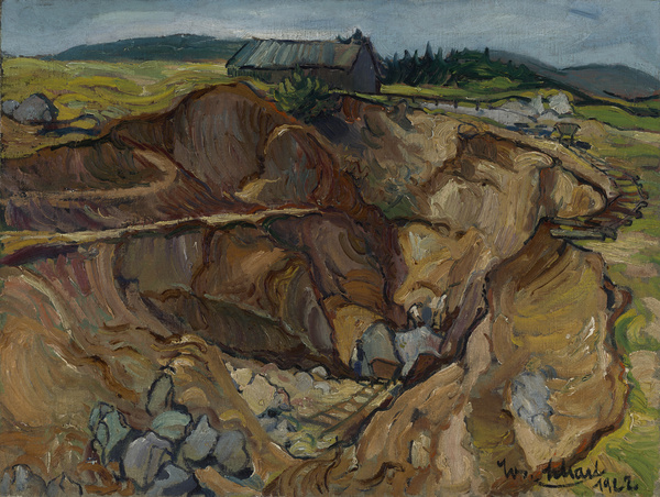 Josef Scharl, Steinbruch im Fichtelgebirge, 1922