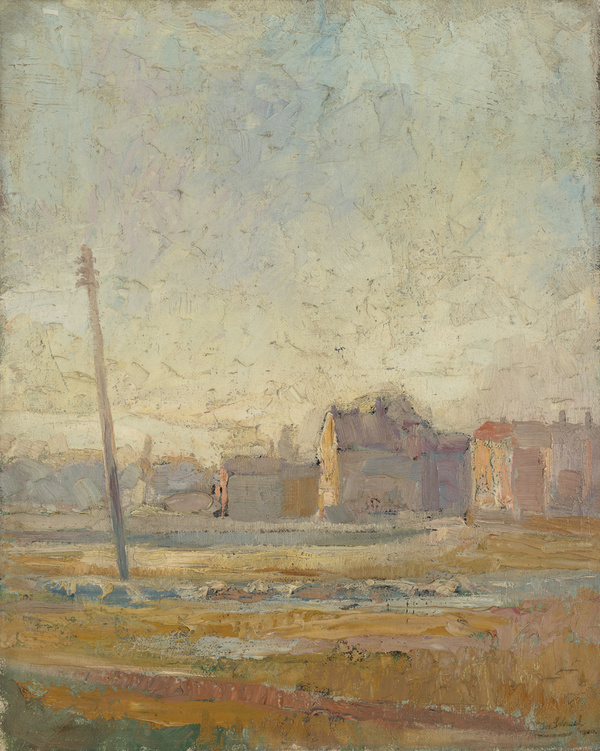 Josef Scharl, Morgenstimmung in der Vorstadt, 1920