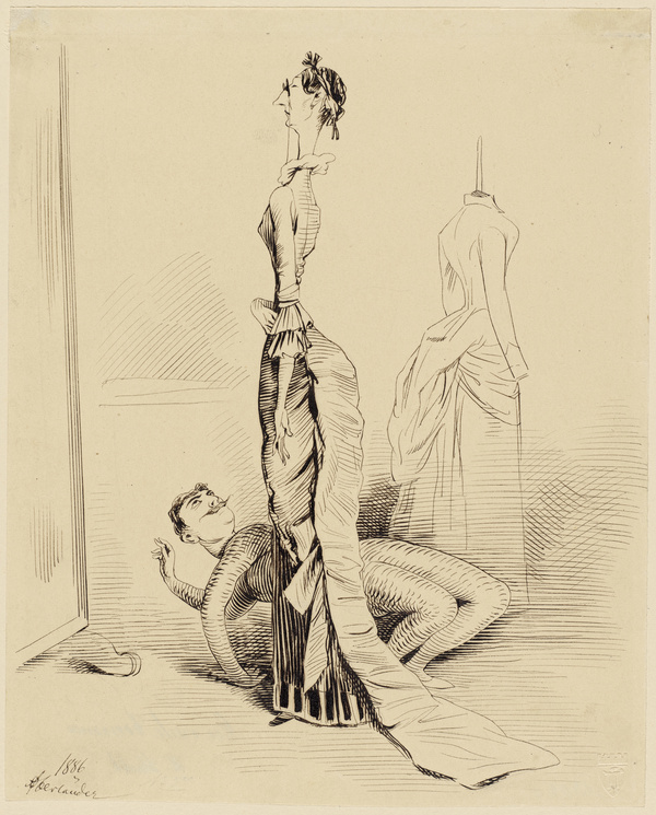 Adolf Oberländer, Der neue Commis, früher Schlangenmensch, 1886