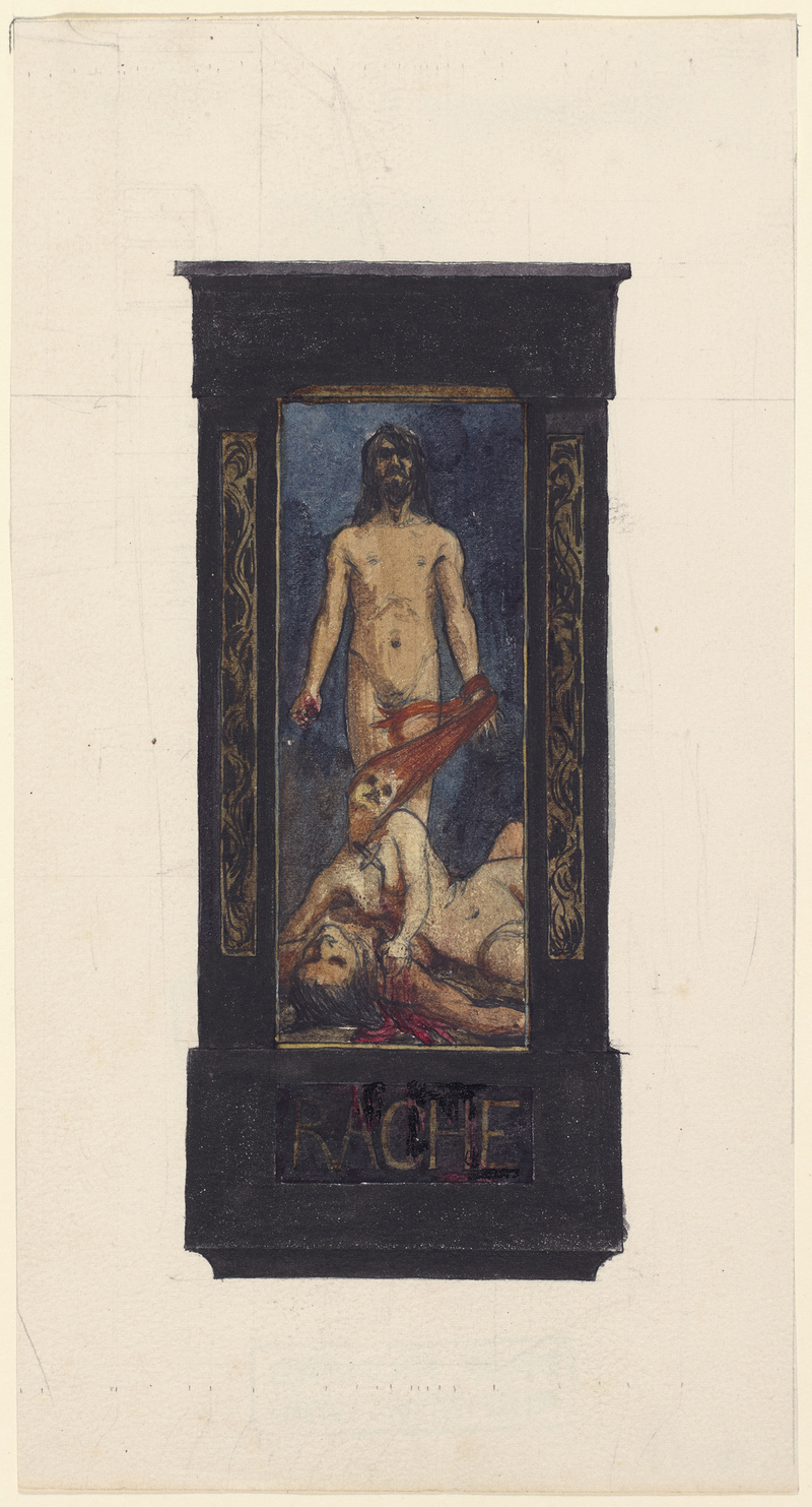 Richard Riemerschmid, Studie zu 'Rache'