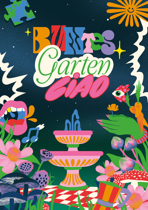 BUNTES GARTEN CIAO, © Lenbachhaus, Grafik: Julia Praschma