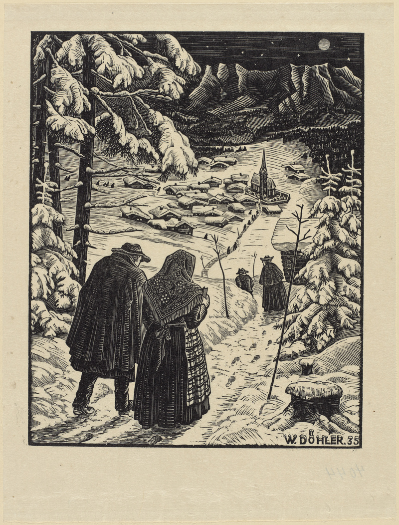 Willi Döhler, Bergweihnacht, 1935 Willi Döhler, Bergweihnacht, 1935