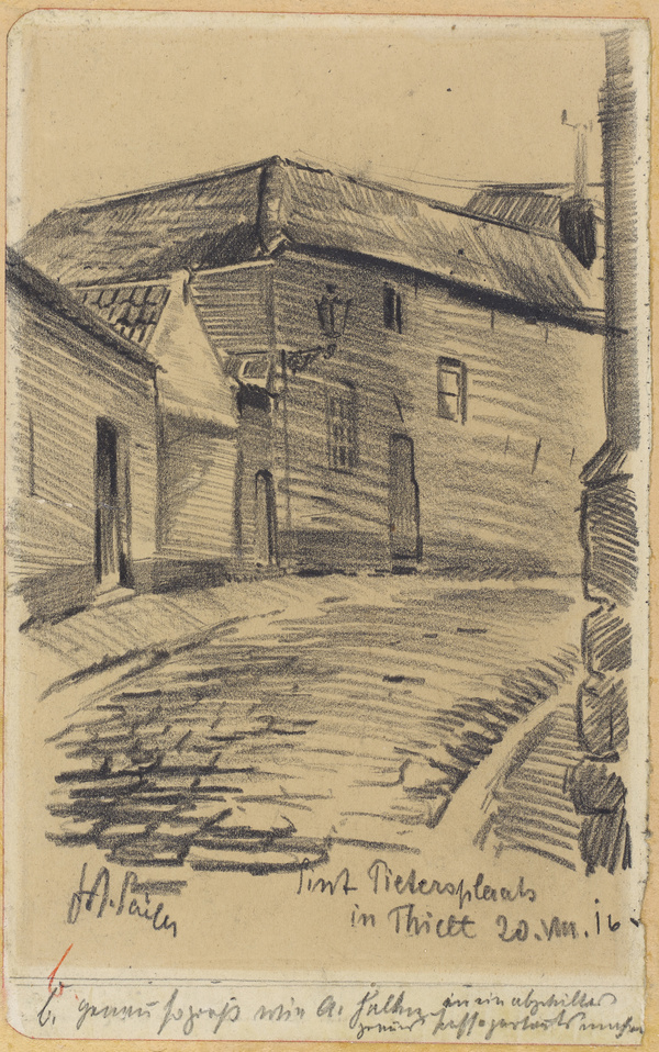 Josef Andreas Sailer, Sint Pietersplaats in Thielt, 1916