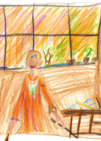 2. Preis: Clara, 8 J., mit "Selbstbildnis" von Emilie von Hallavanya