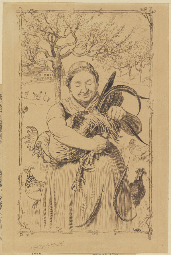 Adolf Oberländer, Der Gockel als Gänseblümchen, 1893