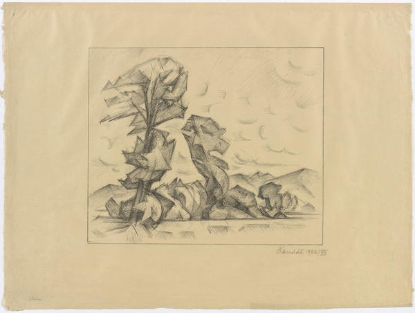 Alexander Kanoldt, Bäume, 1922