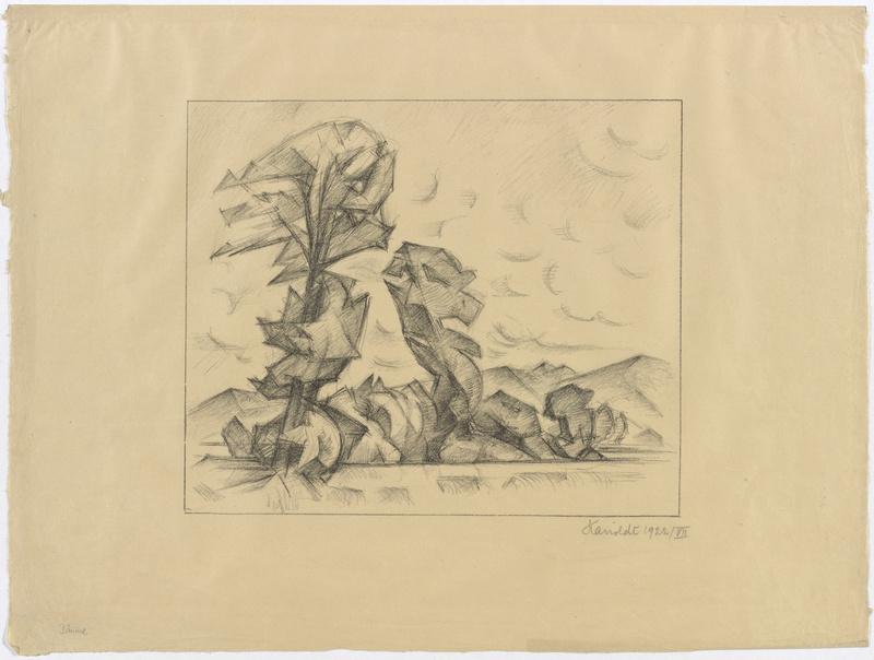 Alexander Kanoldt, Bäume, 1922