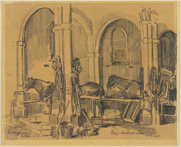 Josef Andreas Sailer, Pferdestall in einer Kirche