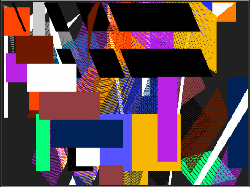 Samia Halaby, Painting 7, 1987