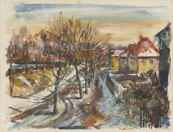 Emil Scheibe, Straße im Winter
