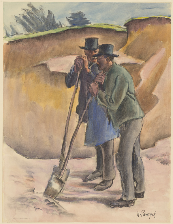 Hermann Pampel, Strassenarbeiter