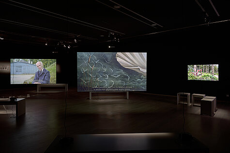 Ausstellungsansicht, Franz Wanner. Eingestellte Gegenwarten, Städtische Galerie im Lenbachhaus und Kunstbau München 2026. Foto: Ernst Jank © Franz Wanner