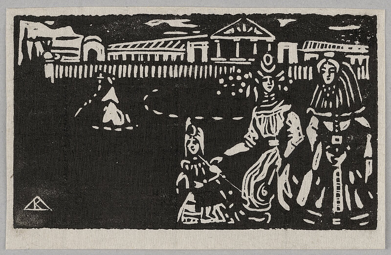 Wassily Kandinsky, 3 Exemplare, ohne Titel, um 1903