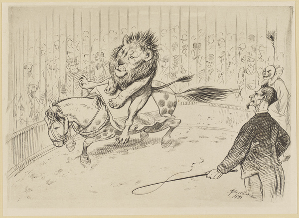 Adolf Oberländer, Zirkusszene, 1891