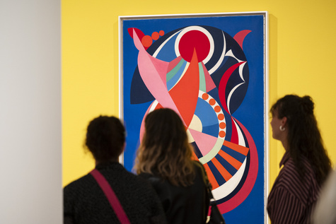 Installation Shot, Auguste Herbin, Lenbachhaus Munich, 2025. Photo: Lukas Schramm, Lenbachhaus