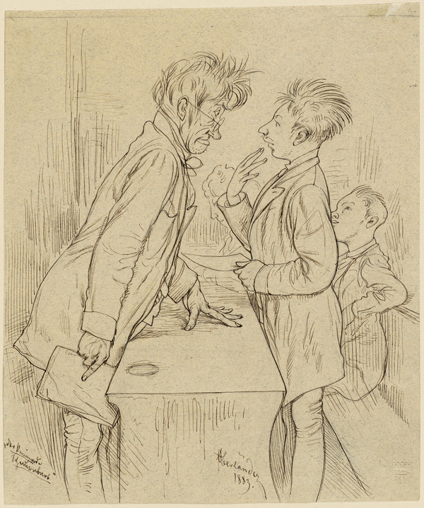 Adolf Oberländer, Schlechter Witz, 1883