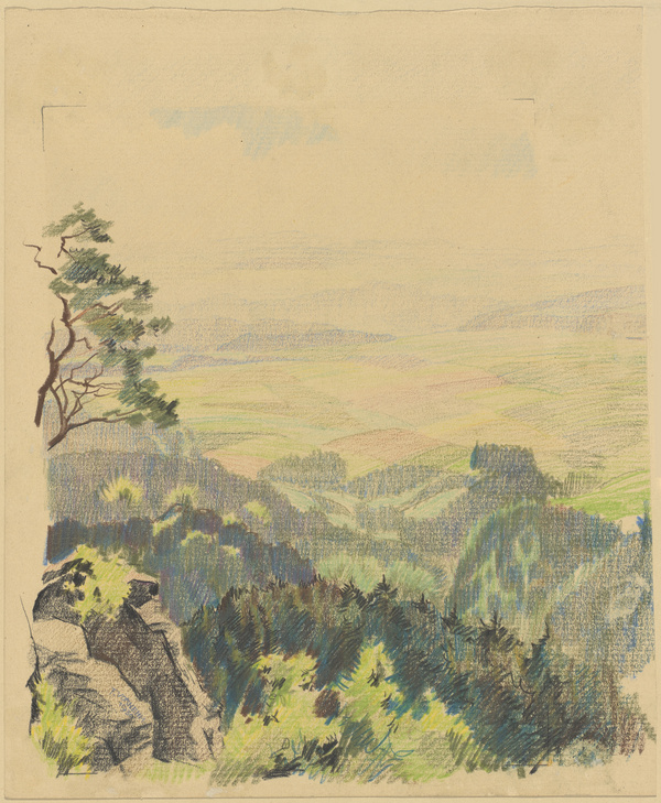 Fritz Vornehm, Motiv aus der sächsischen Schweiz