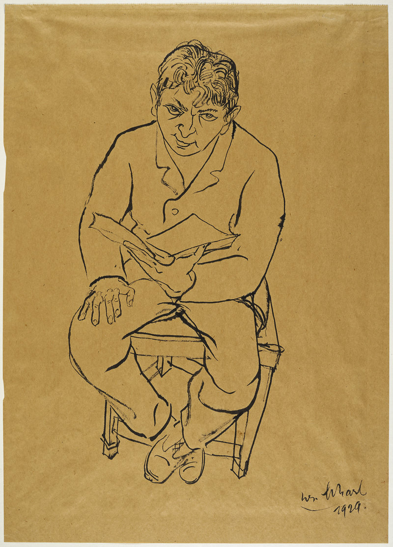 Josef Scharl, Mann mit Buch, 1929