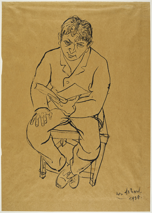 Josef Scharl, Mann mit Buch, 1929