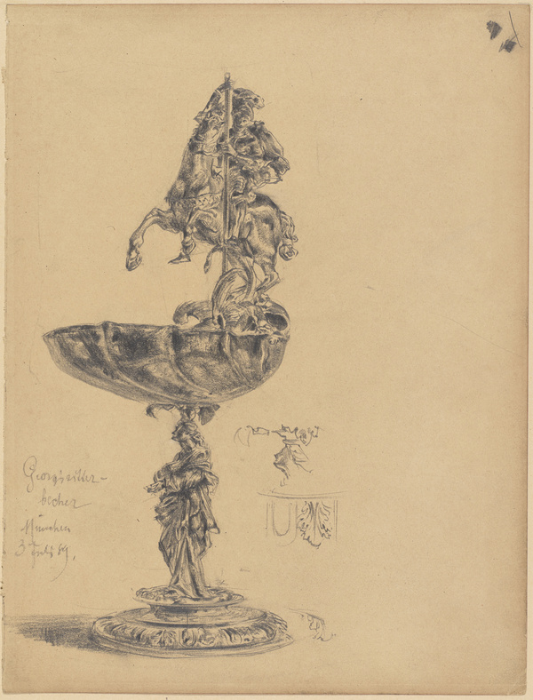 Peter von Halm, Georgiritterbecher, 1889