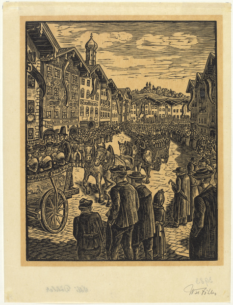 Willi Döhler, Leonhardifahrt in Tölz, 1934