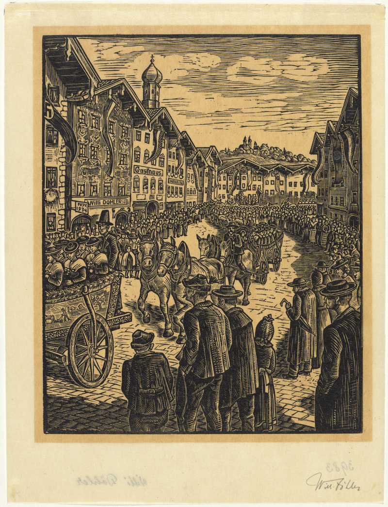 Willi Döhler, Leonhardifahrt in Tölz, 1934