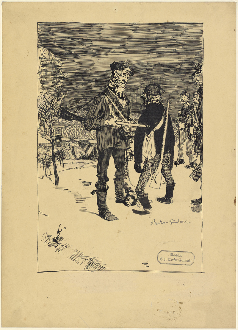 Carl Johann Becker-Gundahl, Nach der Jagd